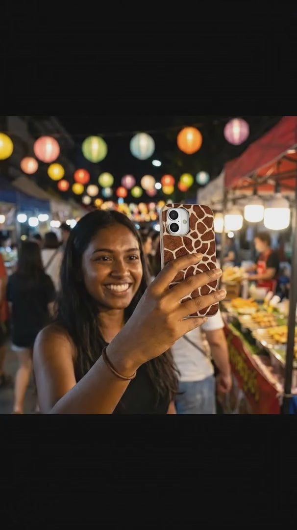 Seashell Giraffe iPhone 17 Pro Case - Product video demonstration