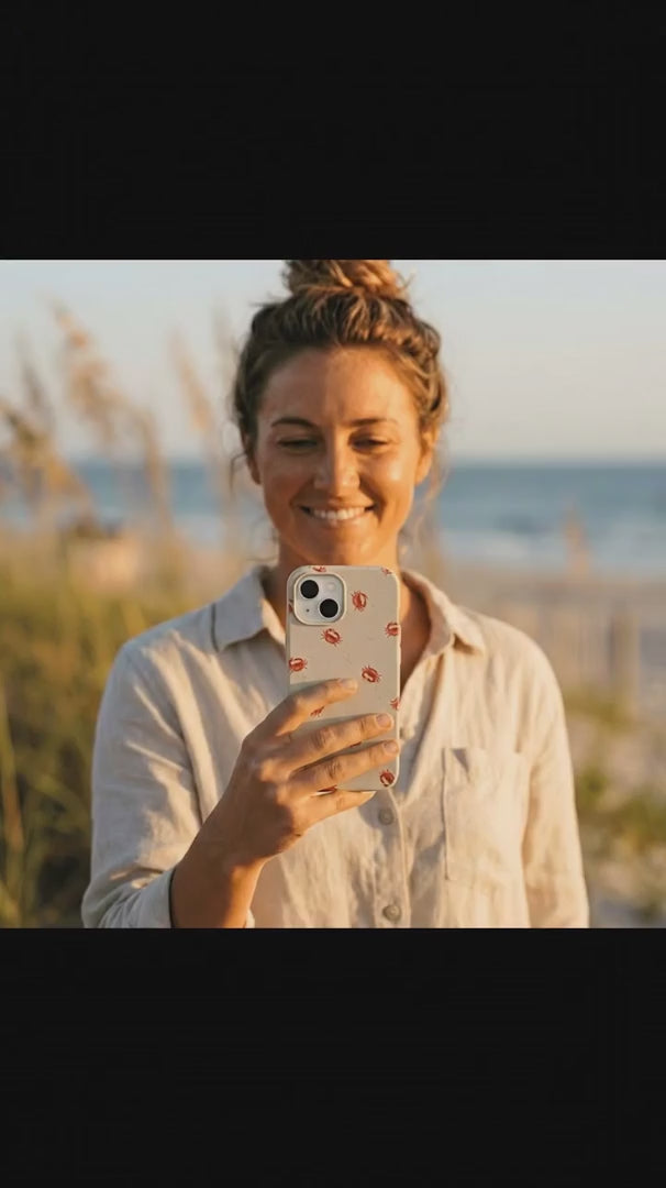 Seashell Lil Crabby iPhone 15 Case - Product video demonstration