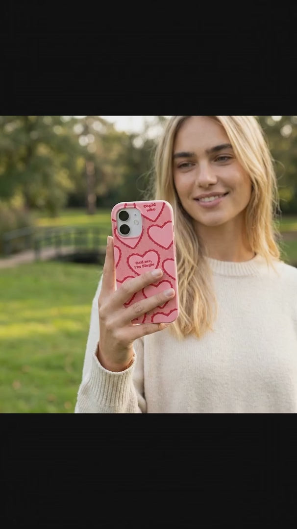 Bubblegum Pink Cupid Who iPhone 15 Pro Case - Product video demonstration