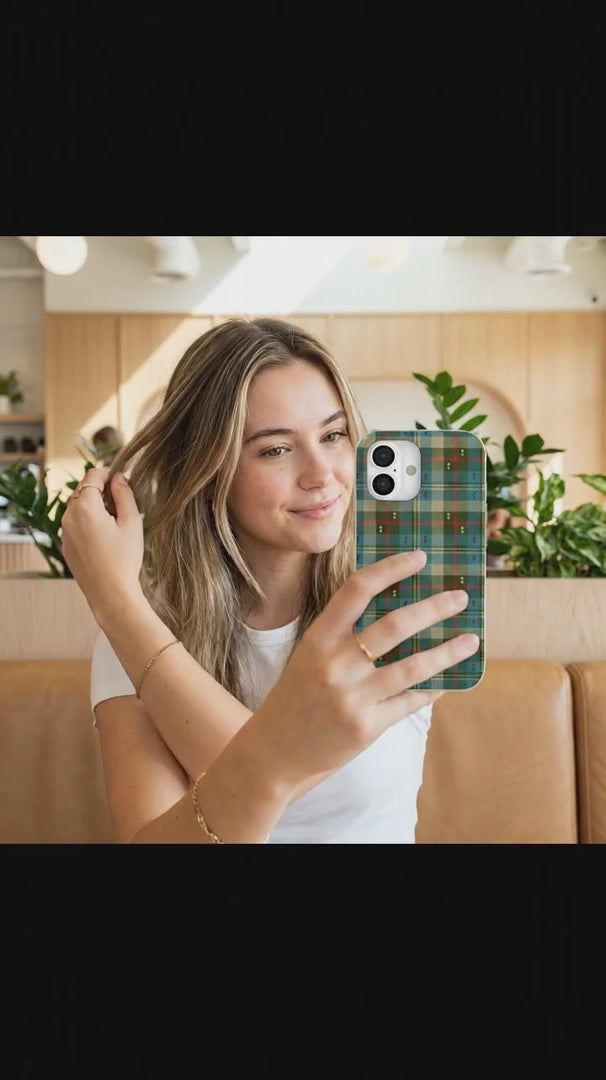 London Fog Plaid Picnic iPhone 17 Pro Case - Product video demonstration