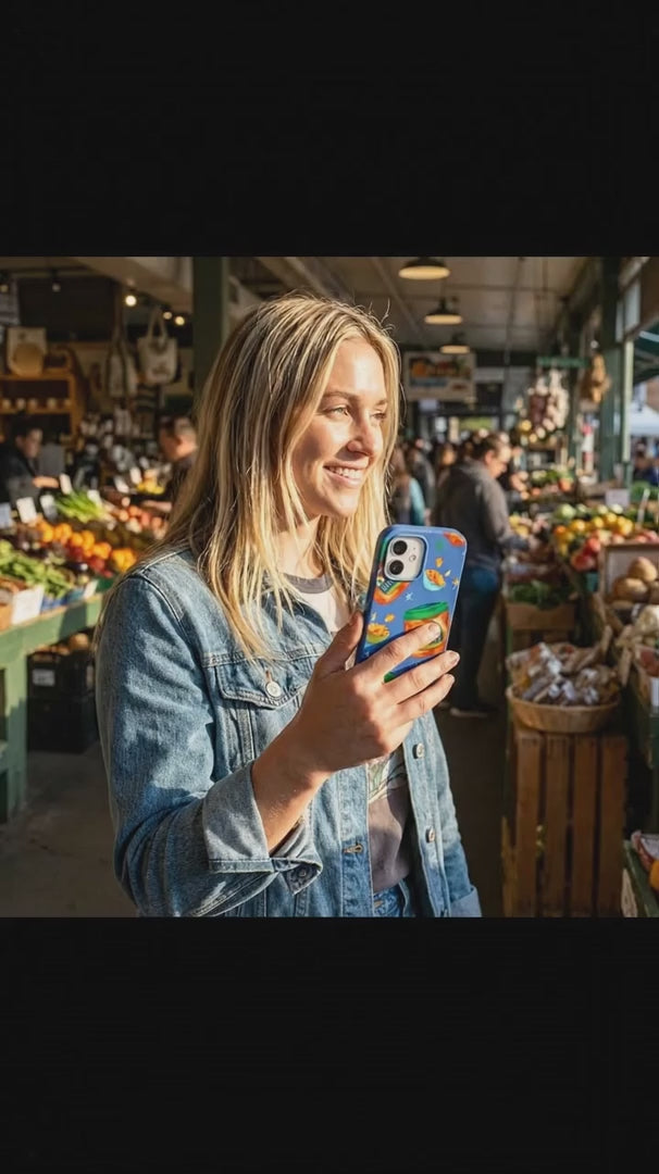 Electric Blue Kimchi Club iPhone 16 Pro Max Case