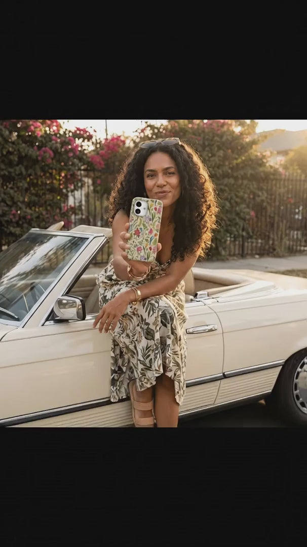 Seashell Bee Meadow iPhone 15 Case - Product video demonstration