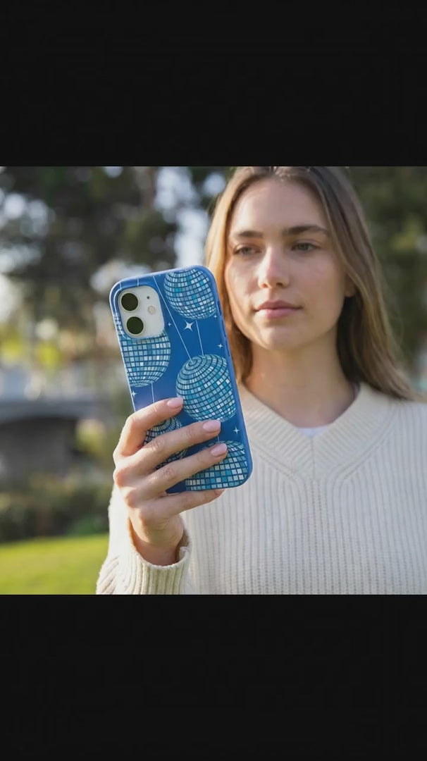 Electric Blue Blue Groove iPhone 15 Case - Product video demonstration