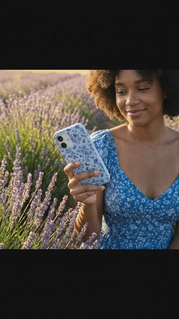 Powder Blue Porcelain iPhone 15 Case - Product video demonstration