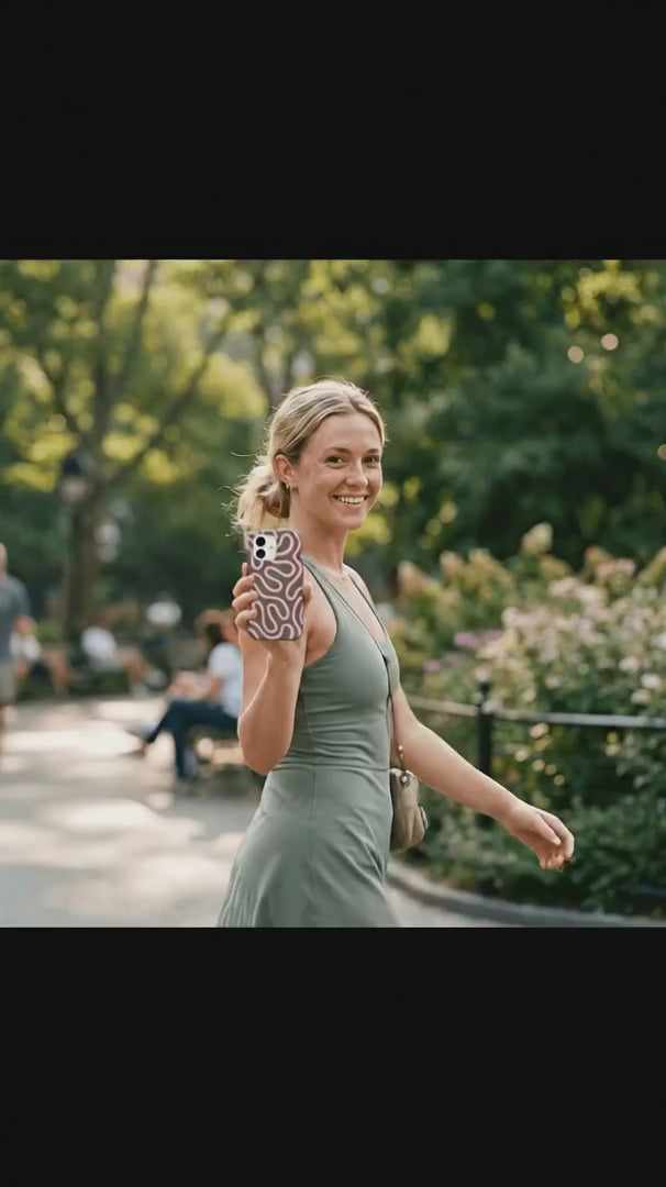 Forest Floor Cotton Curls iPhone 16 Pro Max Case - Product video demonstration