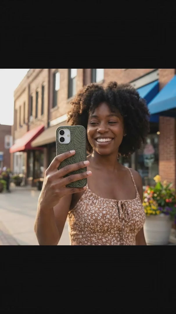 Black Fern Dreams iPhone 16 Case - Product video demonstration