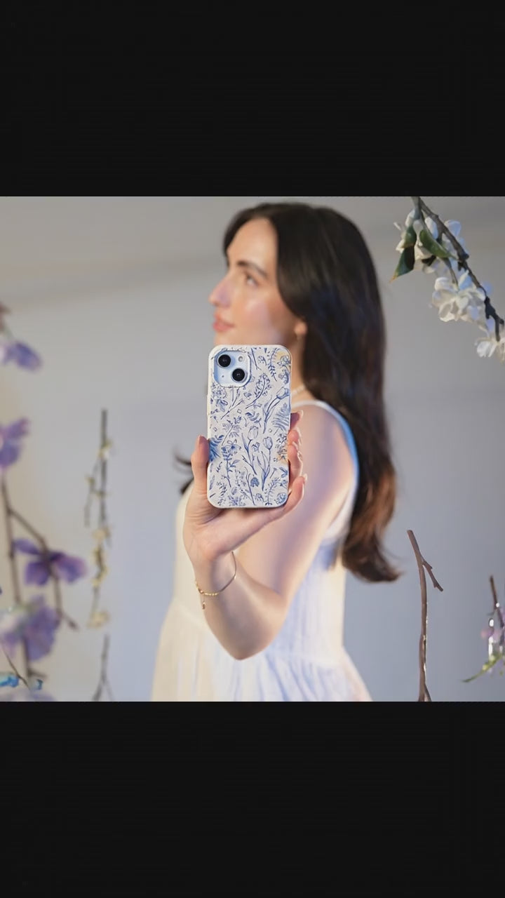 London Fog Indigo Bouquet iPhone 13 Pro Case - Product video demonstration