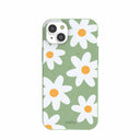 Sage Green Daisy iPhone 14 Plus Case
