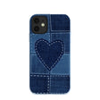 Powder Blue Denim Heart iPhone 11 Case