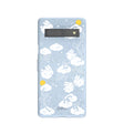 Powder Blue Fluffy Flower Google Pixel 7a Case