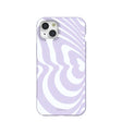 Lavender Flutter Left iPhone 15 Plus Case