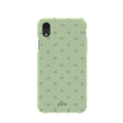 Sage Green Hearts iPhone XR Case