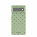 Sage Green Hearts Google Pixel 6 Case