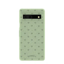 Sage Green Hearts Google Pixel 7a Case