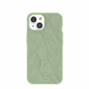 Sage Green Lushy Leaves iPhone 14 Case