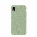 Sage Green Lushy Leaves iPhone XR Case