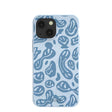 Powder Blue Melting Faces iPhone 13 Mini Case