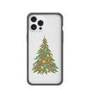 Clear Merry and Bright iPhone 12 Pro Max Case With Black Ridge