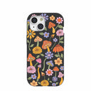 Black Midnight Shrooms iPhone 15 Case