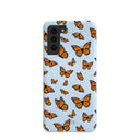 Powder Blue Monarchs in flight Samsung Galaxy S21 Case