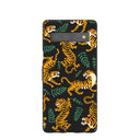 Black Playful Tigers Google Pixel 7a Case