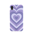 Lavender Power Hearts iPhone XR Case