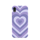 Lavender Power Hearts iPhone XR Case