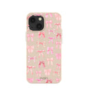 Seashell Rosy Bows iPhone 13 Mini Case