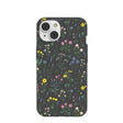 Black Shadow Blooms iPhone 14 Case