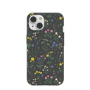 Black Shadow Blooms iPhone 14 Case