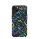 Black Space Waves iPhone 13 Case