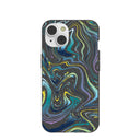 Black Space Waves iPhone 14 Case